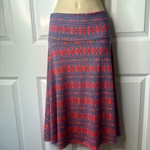 LuluaRoe Aztec-like design Skirt Size Small -Like NEW